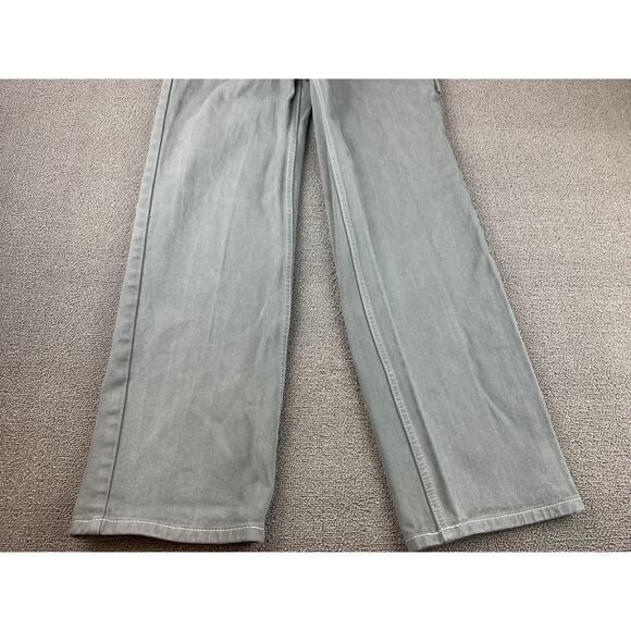 Brandy Melville J GALT Jeans Women's Size Small Gray Cotton Carpenter Wide Leg - Picture 13 of 15